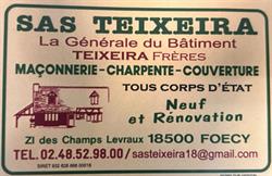 SAS TEIXEIRA La générale du bâtiment, Foëcy - Horaires d'ouverture