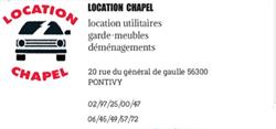 Location Chapel, Pontivy - Horaires d'ouverture
