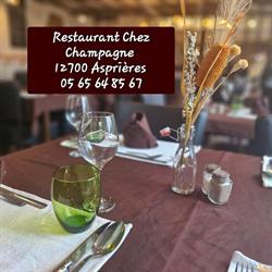 RESTAURANT CHAMPAGNE, Asprières - Horaires d'ouverture