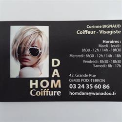 Hom' Dam' Coiff Visagiste, Poix-Terron - Horaires d'ouverture