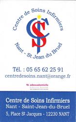 Centre De Soins Infirmiers, Nant - Horaires d'ouverture
