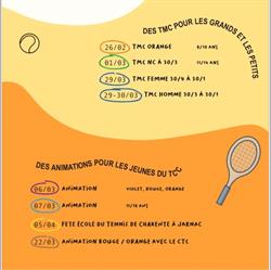 Tennis Club CHÂTEAUBERNARD, Châteaubernard - Horaires d'ouverture