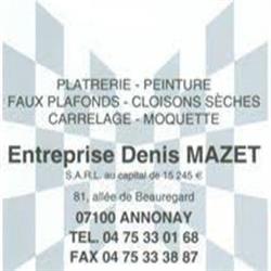 Mazet Denis SARL, Annonay - Horaires d'ouverture