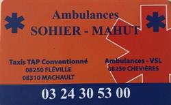 Ambulances SOHIER-MAHUT, Chevières - Horaires d'ouverture