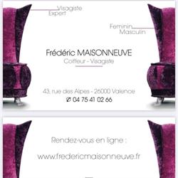 Frédéric Maisonneuve Coiffeur Créateur, Valence - Horaires d'ouverture