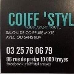 Coiff'Styl, Troyes - Horaires d'ouverture