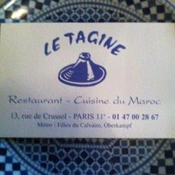 Le Tagine, Paris - Horaires d'ouverture