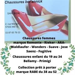 Sarl bizal chaussures bot'annick, Metz - Horaires d'ouverture