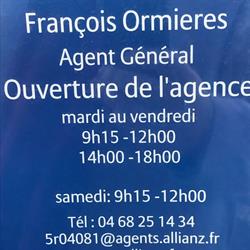 Ormières François, Carcassonne - Horaires d'ouverture