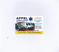 APPEL AMBULANCE TAXI, Châteaubourg - Horaires d'ouverture