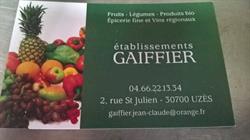 Gaiffier Jean-Claude, Uzès - Horaires d'ouverture