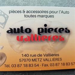 Auto Pièces Vallières, Metz - Horaires d'ouverture