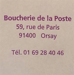 Boucherie De La Poste, Orsay - Horaires d'ouverture