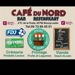 Le Café du Nord, Bourg-Lastic - Horaires d'ouverture