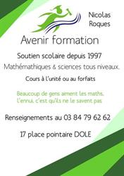 Avenir Formation Nicolas Roques, Dole - Horaires d'ouverture