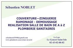 Noblet Sébastien, Le Genest-Saint-Isle - Horaires d'ouverture