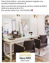 Thierry Porte Coiffure, Andrézieux-Bouthéon - Horaires d'ouverture