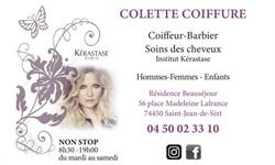 Colette Coiffure, Saint-Jean-de-Sixt - Horaires d'ouverture