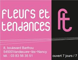 Fleurs et Tendances, Vandoeuvre-lès-Nancy - Horaires d'ouverture