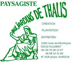 Aux Jardins de Thalis, Villebret - Horaires d'ouverture