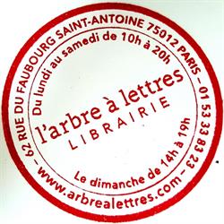 Arbre à Lettres, Paris - Horaires d'ouverture