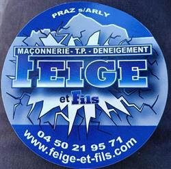 FEIGE et FILS MACONNERIE, Praz-sur-Arly - Horaires d'ouverture