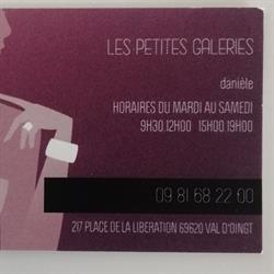 Les Petites Galeries, Oingt - Horaires d'ouverture