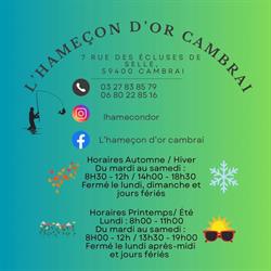 L'hameçon D'or, Cambrai - Horaires d'ouverture
