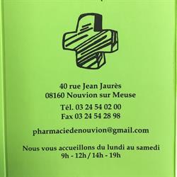 Pharmacie Arbonville, Nouvion-sur-Meuse - Horaires d'ouverture