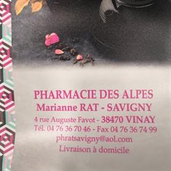 Pharmacie Des Alpes, Vinay - Horaires d'ouverture