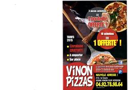 Vinon Pizza le cours, Vinon-sur-Verdon - Horaires d'ouverture