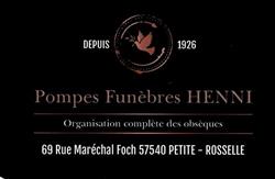 Pompes Funèbres Henni, Petite-Rosselle - Horaires d'ouverture