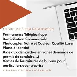 Secrétariat Services, Sées - Horaires d'ouverture