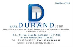 DURAND Jean, Graulhet - Horaires d'ouverture