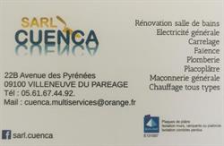 Sarl Cuenca, Villeneuve-du-Paréage - Horaires d'ouverture