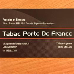 Tabac Portes de France, Gaillard - Horaires d'ouverture