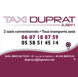 Brocas Taxi Duprat, - Horaires d'ouverture