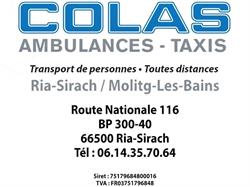 Colas, Ria-Sirach - Horaires d'ouverture