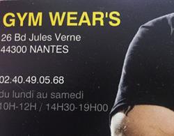 Gym Wear's, Nantes - Horaires d'ouverture