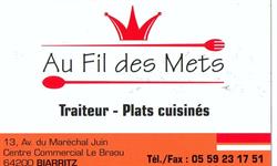 Au Fil Des Mets, Biarritz - Horaires d'ouverture