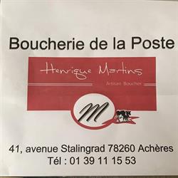 Boucherie de la poste, Achères - Horaires d'ouverture