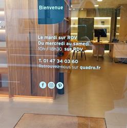 Quadro Intérieurs sur-mesure, Paris - Horaires d'ouverture