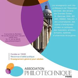 Association Philotechnique, Paris - Horaires d'ouverture
