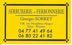 SERRURERIE FERRONNERIE D'ART GEORGES SORRET, Saint-Étienne - Horaires d'ouverture