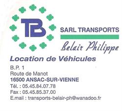 Transports Belair Philippe, Ansac-sur-Vienne - Horaires d'ouverture