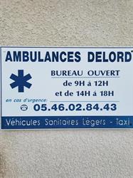 Sarl Ambulances Delord, Saujon - Horaires d'ouverture