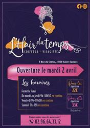 L’Hair du Temps, Saint-Carreuc - Horaires d'ouverture