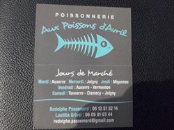 Aux Poissons d'Avril, Auxerre - Horaires d'ouverture