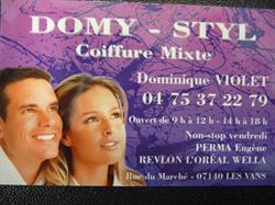 Coiffure Domy Styl, Les Vans - Horaires d'ouverture