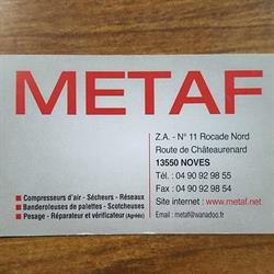 Métaf, Noves - Horaires d'ouverture